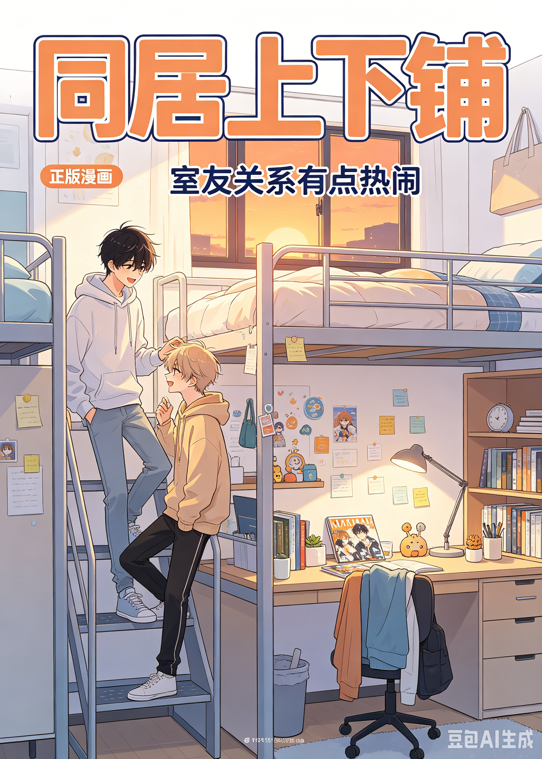 《同居上下铺》校园封面